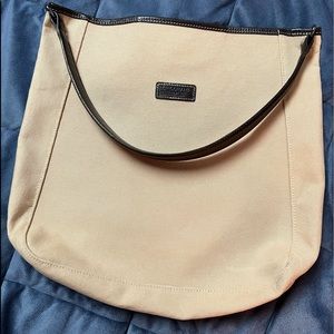 Longchamp Woven Canvas Tote